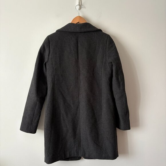 Aritzia Wilfred The Cocoon Coat Wool Cashmere Dark Gray Charcoal Size Small - Picture 8 of 11
